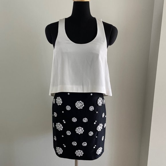 Tibi Double Layer Shell Beaded Dress - Picture 2 of 16